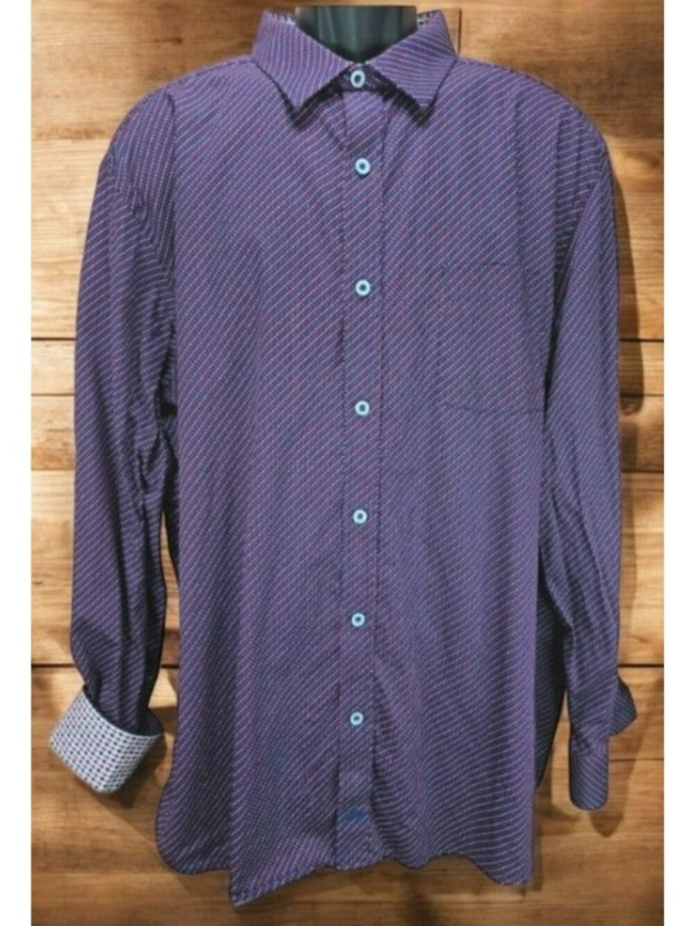 Johnston & Murphy Geometric Print Button-Down Shirt XXL NWOT